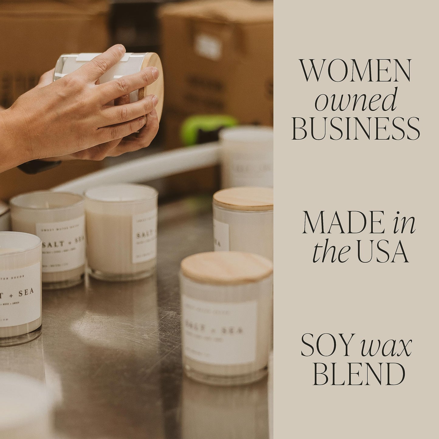 Sweet Water Decor Hot Cocoa + Peppermint Soy Candle | Chocolate, Peppermint, and Vanilla Holiday Scented Candles for Home | 11oz White Jar + Wood Lid, 50+ Hour Burn Time, Made in The USA