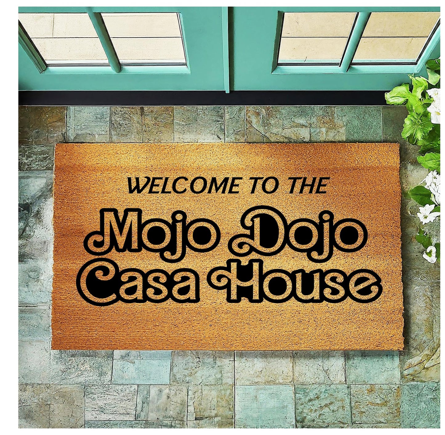 Welcome to The Mojo Dojo Casa House Doormat | Welcome Door Mat | New Home Gift | Movie Doormat | Home Decor | Closing Gift | Front Door | Made in the USA stk1977