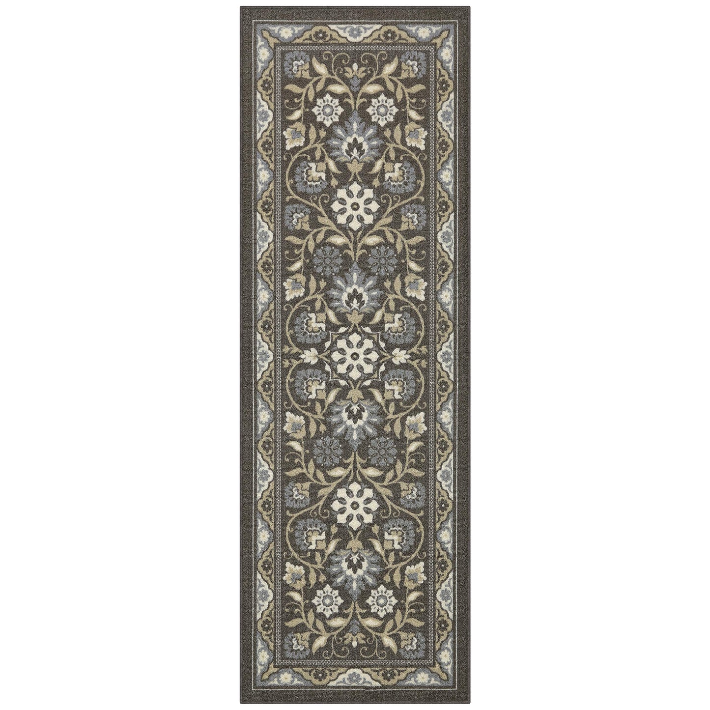 Maples Rugs Florence Runner Rug Non Slip Washable Hallway Entry Carpet [Made in USA]