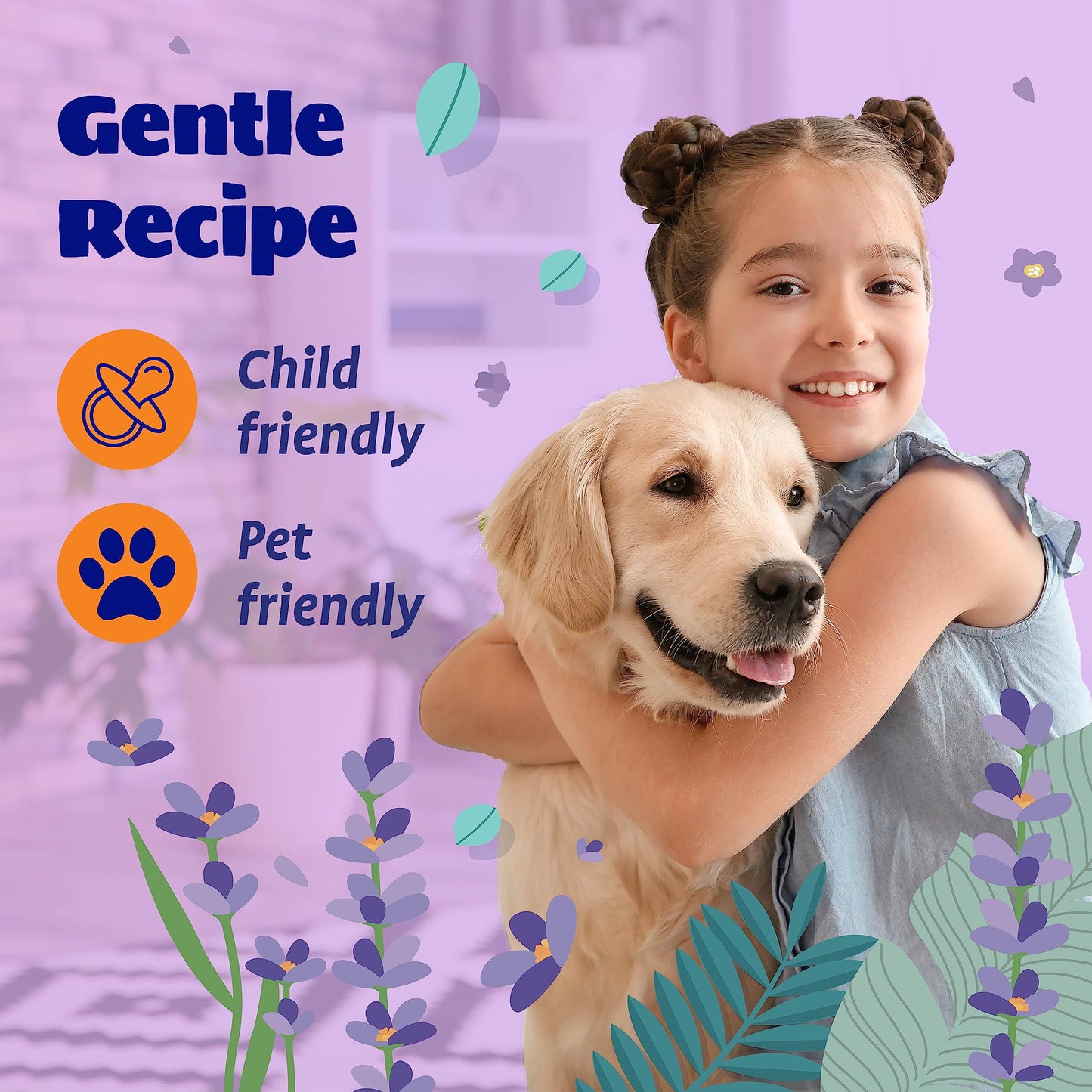 Originally Yellow Lavender Vinegar All Purpose Cleaning Spray | Distilled Cleaning Vinegar For Every Room In the House | Plant-Derived All Purpose Cleaner | Living Room, Bathroom, & Kitchen | 3 Pack