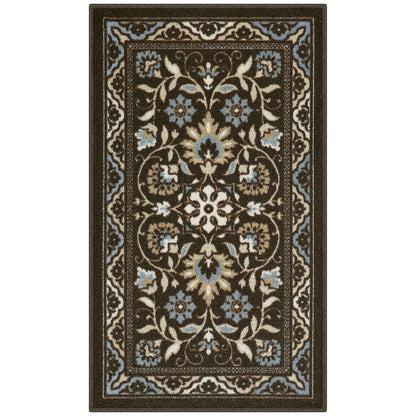 Maples Rugs Florence Kitchen Rugs Non Skid Washable Accent Area Carpet [Made in USA], 1'8 x 2'10, Coffee Brown