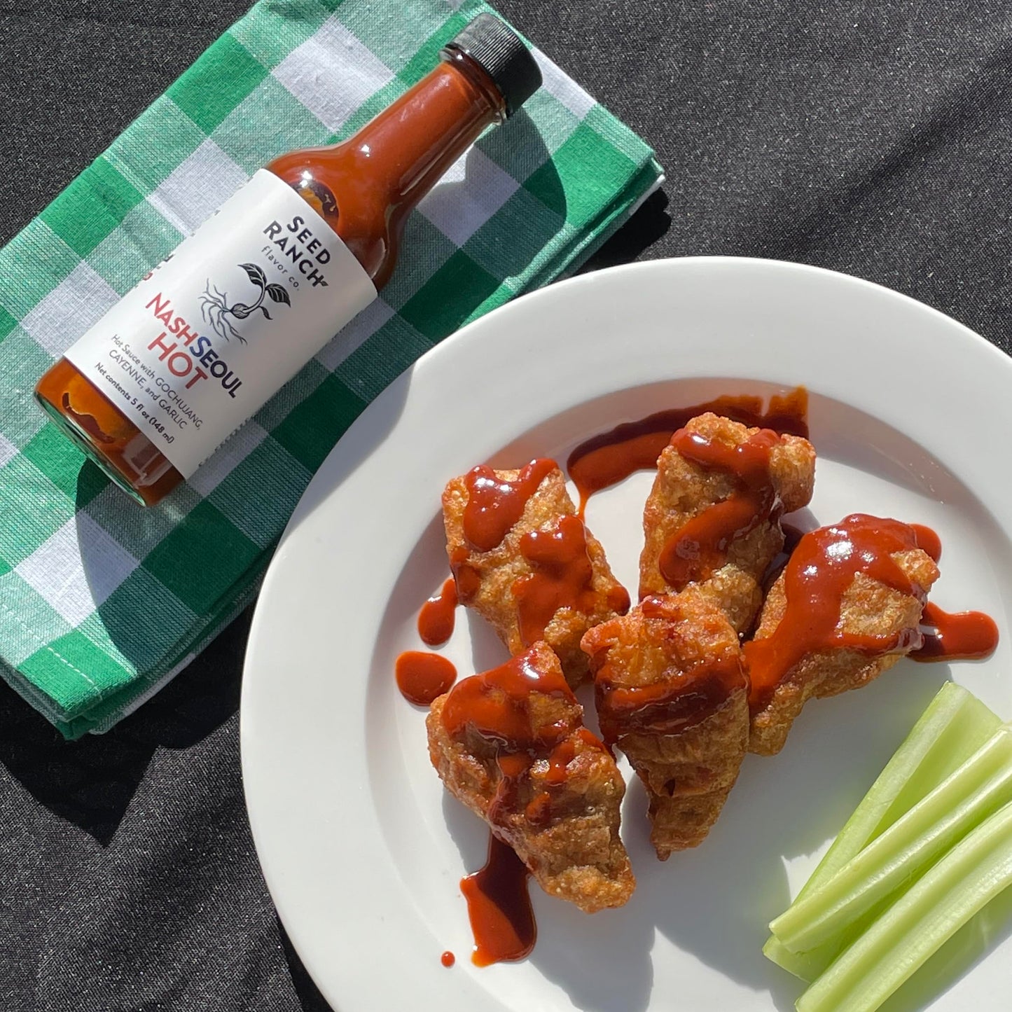 Seed Ranch Hot Sauce Variety Bundle, 4 Pack - Umami Reserve, Smoky Ghost, Thai Green, NashSeoul - Medium to Hot Heat, Organic Gourmet Hot Sauce, Vegan, Non-GMO, Gluten-Free