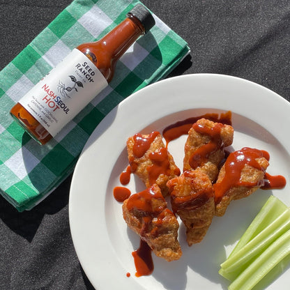 Seed Ranch Hot Sauce Variety Bundle, 4 Pack - Umami Reserve, Smoky Ghost, Thai Green, NashSeoul - Medium to Hot Heat, Organic Gourmet Hot Sauce, Vegan, Non-GMO, Gluten-Free