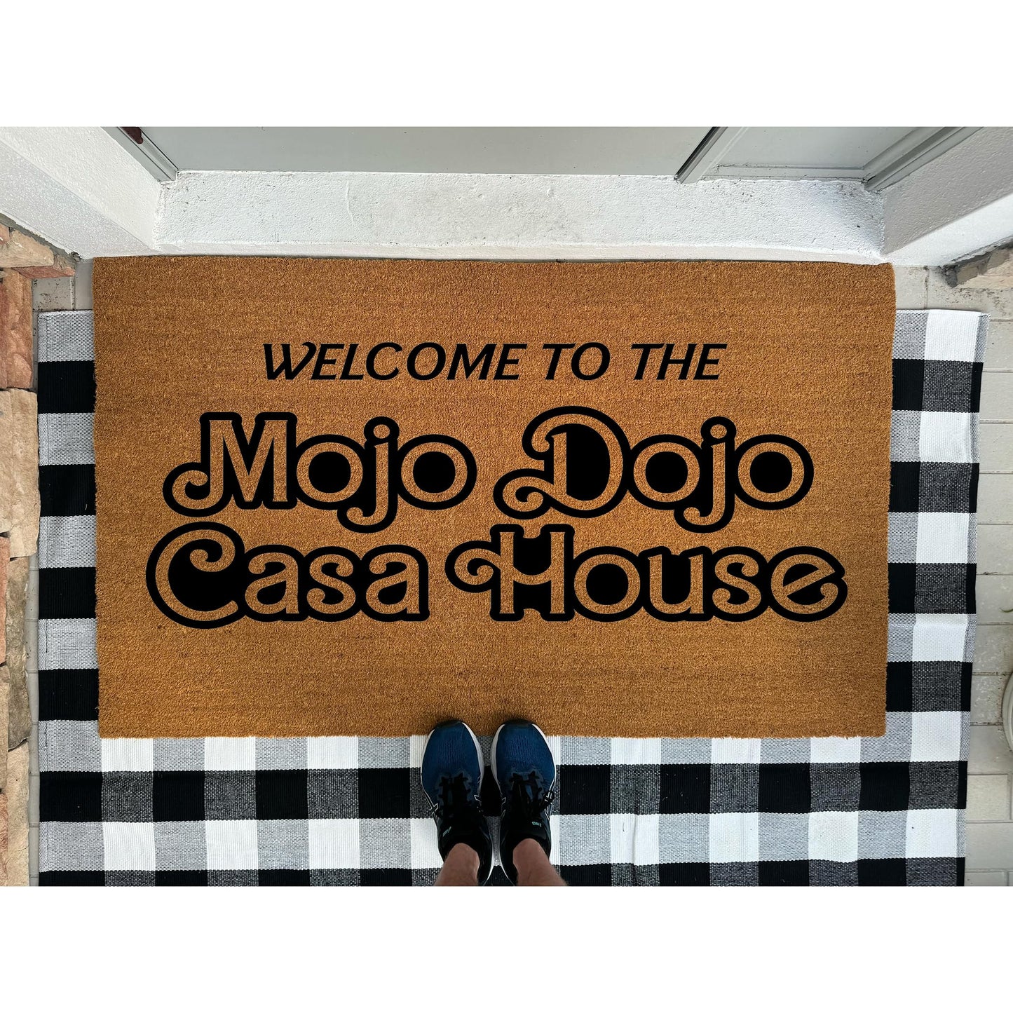 Welcome to The Mojo Dojo Casa House Doormat | Welcome Door Mat | New Home Gift | Movie Doormat | Home Decor | Closing Gift | Front Door | Made in the USA stk1977