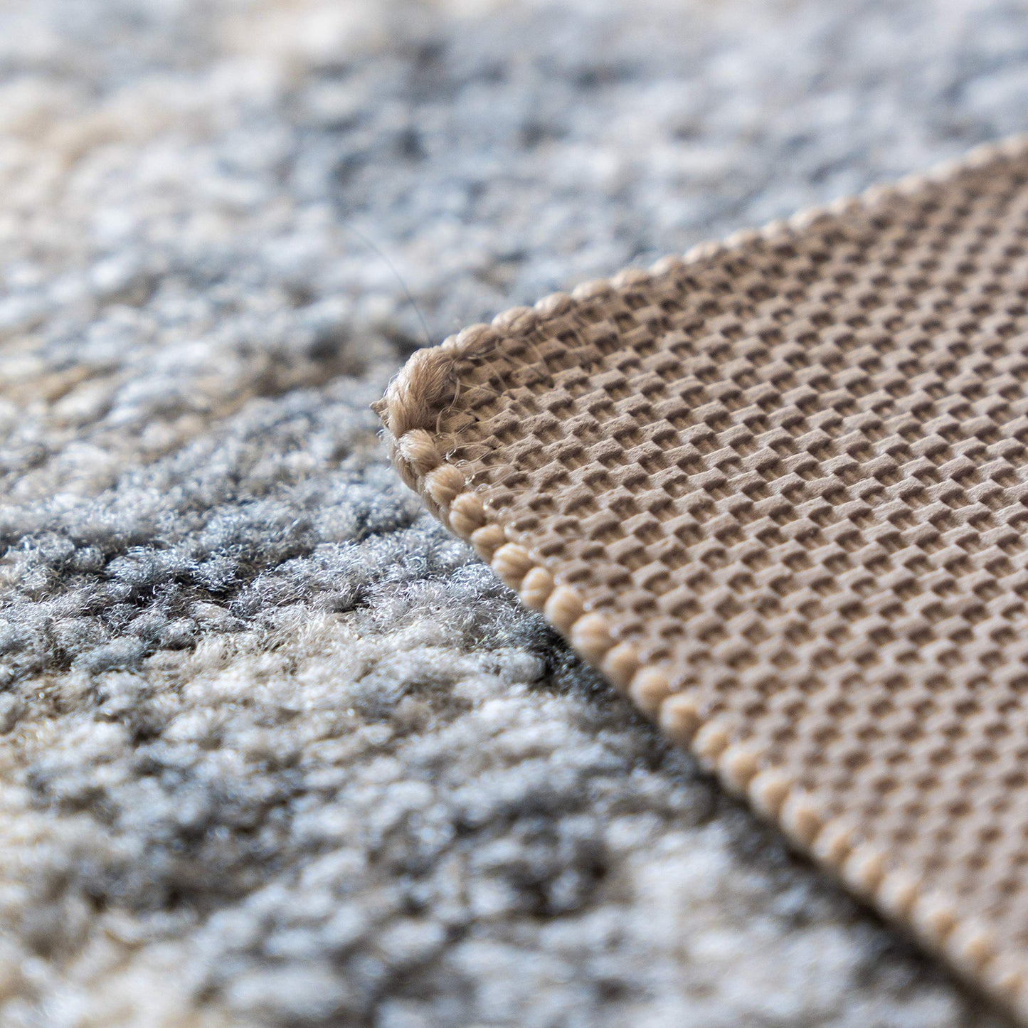 Maples Rugs Vintage Patchwork Distressed 1'8 x 2'10 Non Skid Washable Throw Rugs [Made in USA] for Entryway and Bedroom, Grey