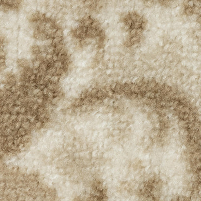 Maples Rugs Vivian Medallion Runner Rug - Made in USA - Washable, Non Slip, Indoor Carpet for Hallway, Kitchen, and Laundry Room, 2' x 6', Beige