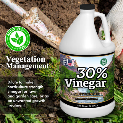 Nature's Freedom 30% Concentrated Vinegar, 2 Gallons - 6X Strength