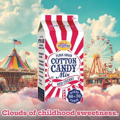 Premium America Strawberry Cotton Candy Floss Sugar Carnival-Style Fluffy Fun, Pre-Mixed & Ready to Use for Parties, Events & Festivals 3.25 lb Cartons Case of 3
