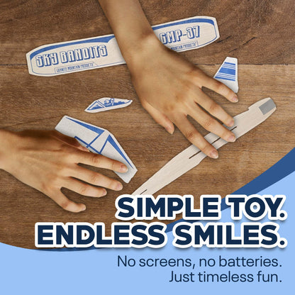 GRANITE MOUNTAIN PRODUCTS Balsa Wood Airplane Kits | Plane Toys Set - 2 Sling Shot Gliders | Pack of 2 Rubber Band Launched BalsaWood Gliders | Outdoor Party Favors, Parties, and BBQ's