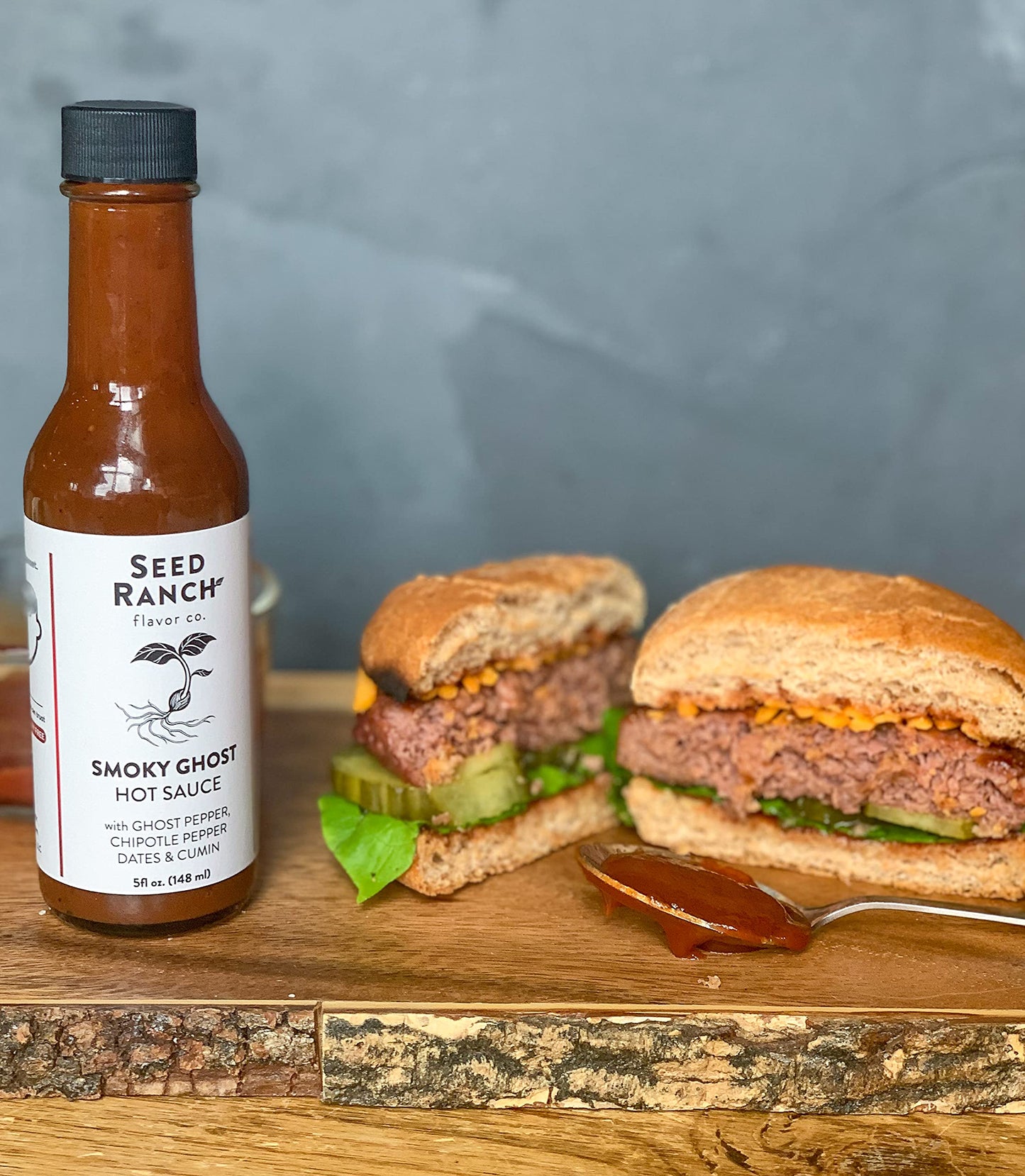 Seed Ranch Hot Sauce Variety Bundle, 4 Pack - Umami Reserve, Smoky Ghost, Thai Green, NashSeoul - Medium to Hot Heat, Organic Gourmet Hot Sauce, Vegan, Non-GMO, Gluten-Free