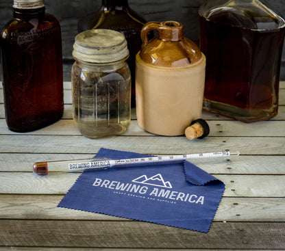 USA-Made Alcohol Hydrometer Tester 0-200 Proof & Tralle Pro Series Traceable - Distilling Moonshine Alcoholmeter for Proofing Distilled Spirits
