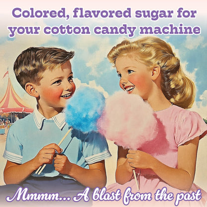 Premium America Grape Cotton Candy Floss Sugar Carnival-Style Fluffy Fun, Pre-Mixed & Ready to Use for Parties, Events & Festivals 3.25 lb Cartons Case of 3