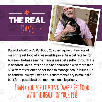 Dave's Pet Food Grain Free Wet Dog Food (95% Beef & Beef Liver), Made in USA Single-Source Protein, Limited Ingredients Added Vitamins & Minerals, 12.5 oz Cans (12 Pack)