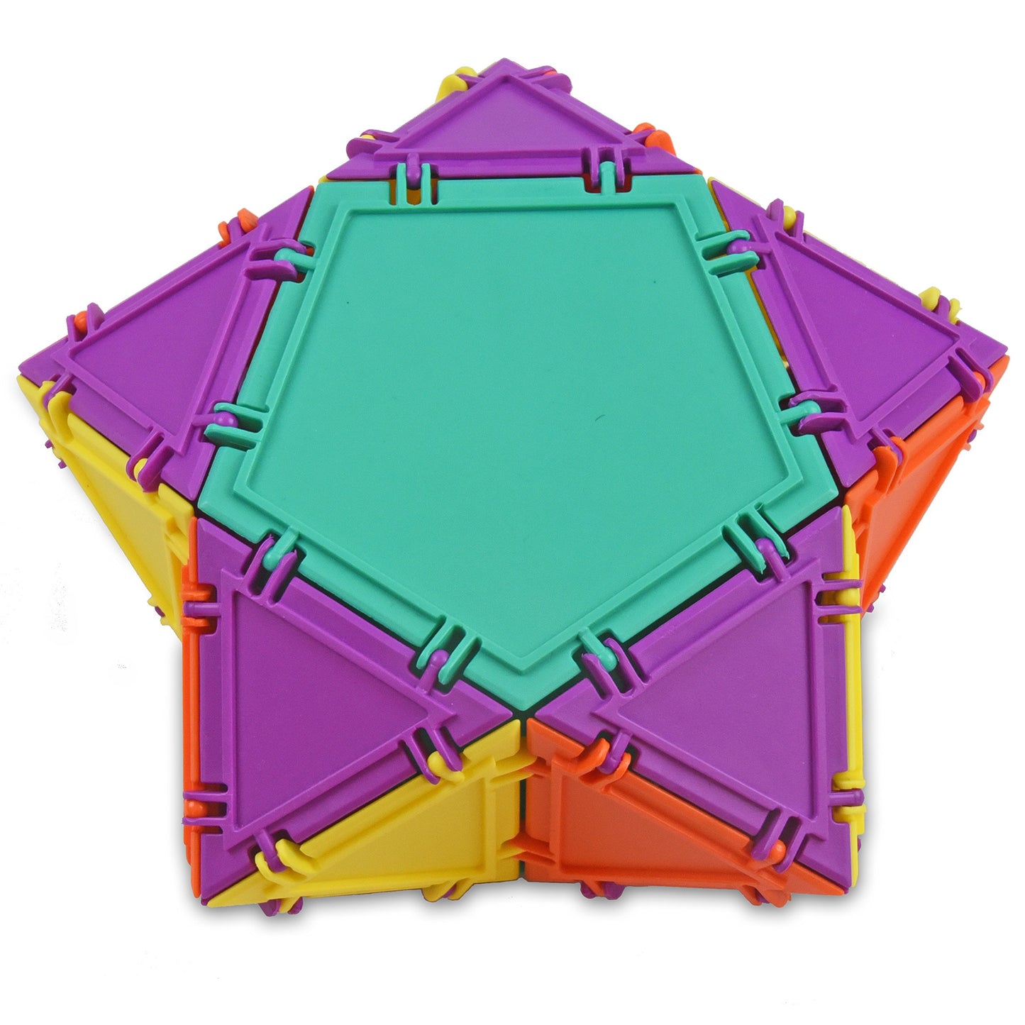 Geometiles 3D Building Set for Learning Math, Includes Many Online Activities, 32-pc, Made in USA (Pentagon/Triangle)