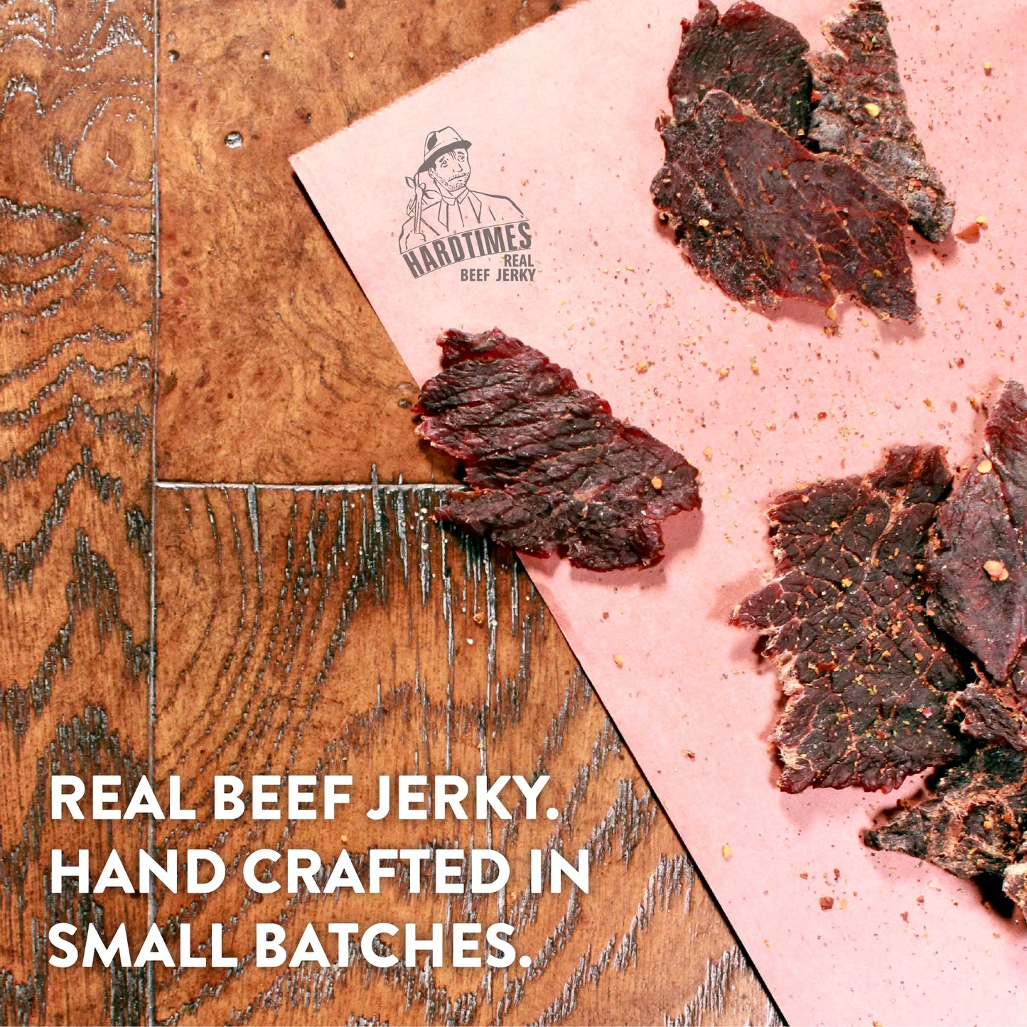 Hardtimes Handcrafted Beef Jerky - Original Flavor - 8 oz. Bag