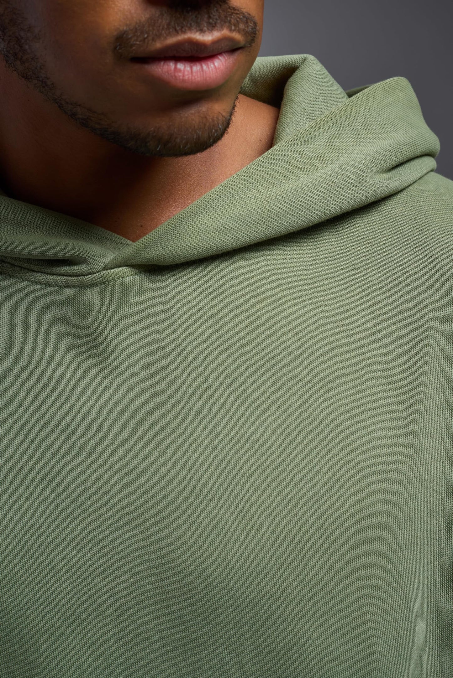 Expert Brand USA-Made Men's Oversized Heavyweight Cotton Pullover Hoodie, Sage, Large