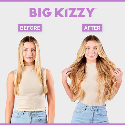 Big Kizzy Extra Hold Double Sided Hair Extension Tape - 144 tabs replacement tape - Strong hold of 6-8+ weeks - Made in USA