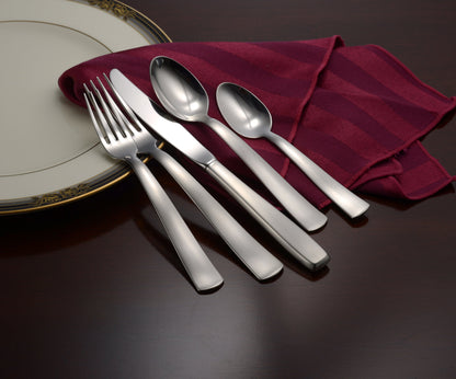 Liberty Tabletop Satin America 65-piece 18/10 Flatware Set Service for 12, Includes Serving Pieces Made in USA