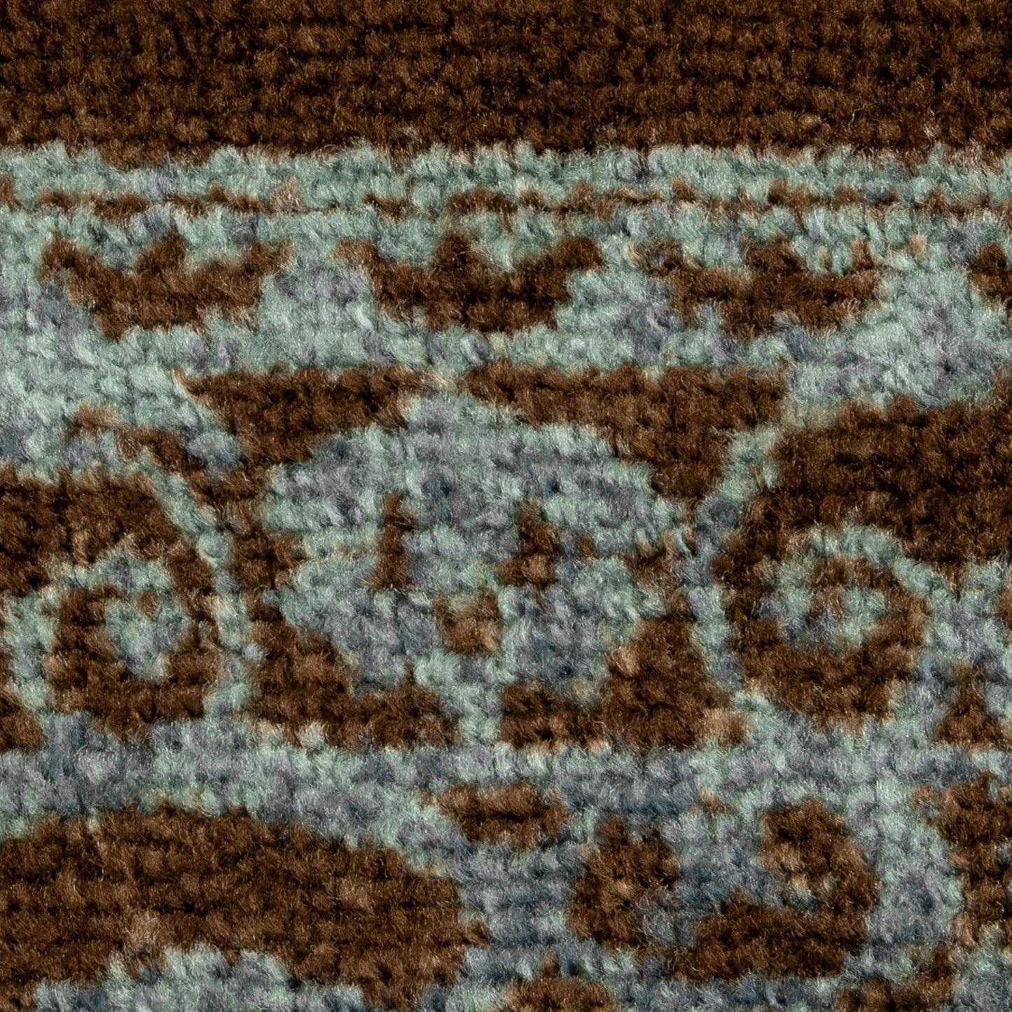 Maples Rugs Pelham Transitional Area Rugs - Made in USA - Washable, Non Slip, Indoor Carpet for Entryway, Foyer, Kitchen, and Bathroom, 1'8 x 2'10, Blue/Walnut