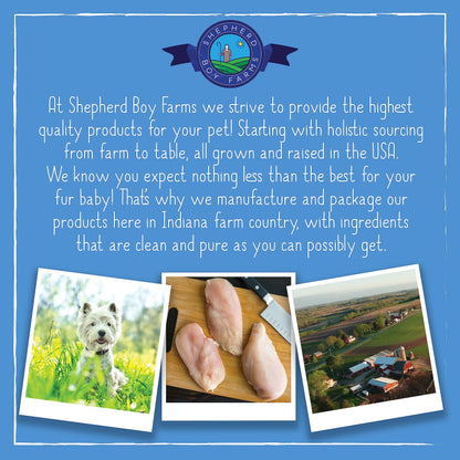 Shepherd Boy Farms Freeze Dried Dog and Cat Treats, Chicken Heart, All Natural Freeze-Dried Dog Treat & Snacks, Made in USA, High in Protein, Essential Nutrition of Raw Food, 8oz