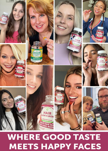 Lunakai USA Made Super Hair Gummies with Biotin, Zinc, Horsetail Extract & Saw Palmetto - Hair Growth Vitamins for Women & Men – Supports Thicker, Longer, Stronger Tresses, Skin & Nails, 60ct