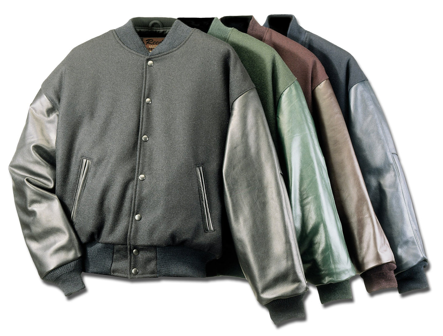 REED Men's Varsity Leather/Wool Jacket