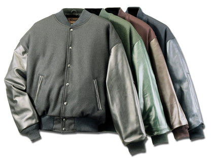 REED Men's Varsity Leather/Wool Jacket