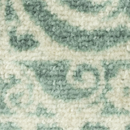 Maples Rugs Pelham Transitional Area Rugs - Made in USA - Washable, Non Slip, Indoor Carpet for Entryway, Foyer, Kitchen, and Bathroom, 1'8 x 2'10, Light Spa