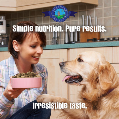 Shepherd Boy Farms Freeze Dried Raw Dog Food (Fish Medley Recipe), All Natural Food, 14 oz Bag, Freeze-Dried Dog Food, Made in USA with Organic Produce, High in Protein, Food Topper or Complete Meal