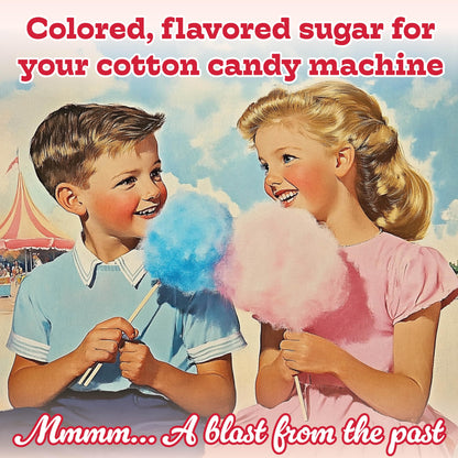 Premium America Red Cherry Cotton Candy Floss Sugar Carnival-Style Fluffy Fun, Pre-Mixed & Ready to Use for Parties, Events & Festivals 3.25 lb Cartons Case of 3