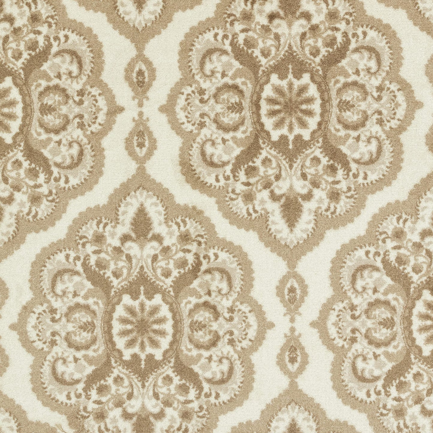 Maples Rugs Vivian Medallion Area Rugs - Made in USA - Washable, Non Slip, Pet-Friendly Mat for Bedroom, Office, and Entryway, 3'4 x 5'', Neutral