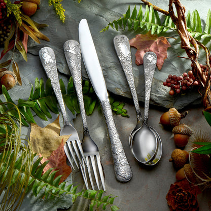 Liberty Tabletop American Outdoors 65 Piece Flatware set Service for Twelve Serving Set Included Made in the USA Silverware