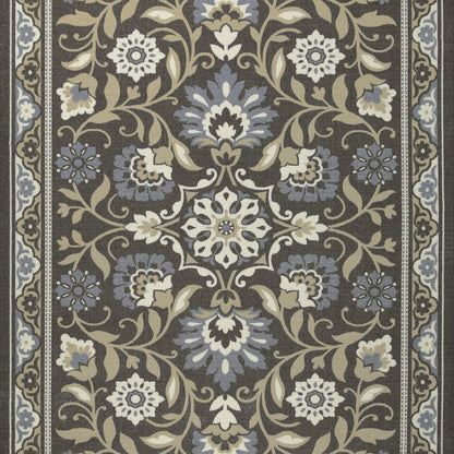 Maples Rugs Florence Runner Rug Non Slip Washable Hallway Entry Carpet [Made in USA]