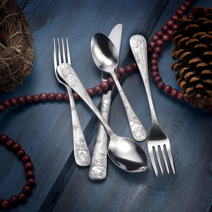 Liberty Tabletop Holidays 65pc Flatware Set Service For 12 Serving Set Included MADE IN USA