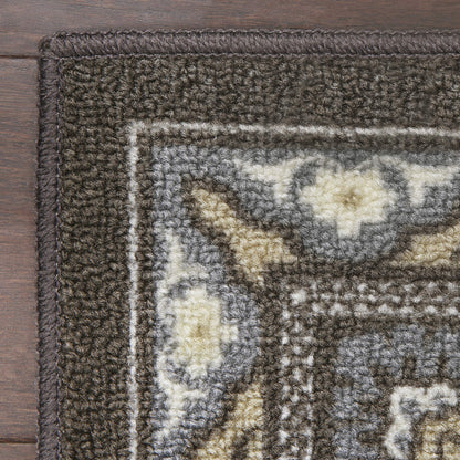 Maples Rugs Florence Runner Rug Non Slip Washable Hallway Entry Carpet [Made in USA]