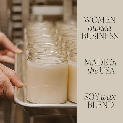 Sweet Water Decor Holiday Candle - Cloves, Pine, and Sandalwood Festive Winter Scented Soy Candles for Home - 9oz Clear Jar, 40 Hour Burn Time, Made in The USA