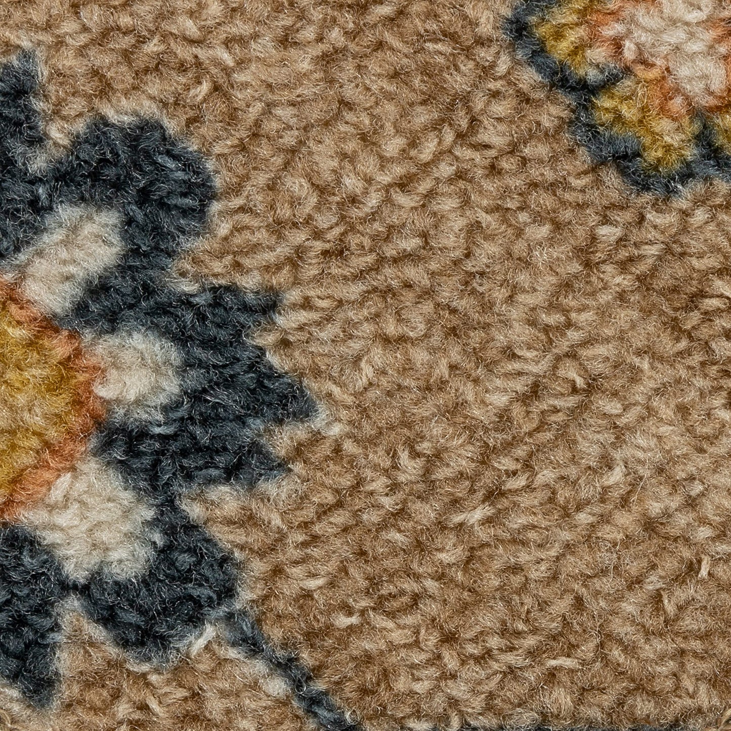 Maples Rugs Fleur Contemporary Motif Kitchen Rugs Non Skid Accent Area Carpet [Made in USA], Neutral/Multi, 1'8" x 2'10"
