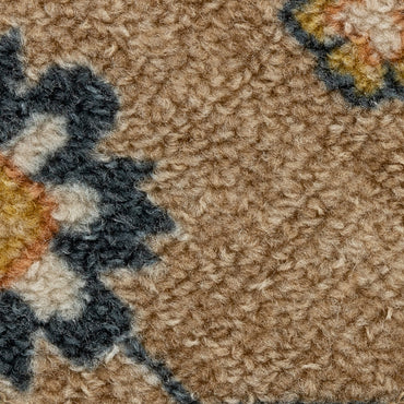 Maples Rugs Fleur Contemporary Motif Kitchen Rugs Non Skid Accent Area Carpet [Made in USA], Neutral/Multi, 1'8" x 2'10"