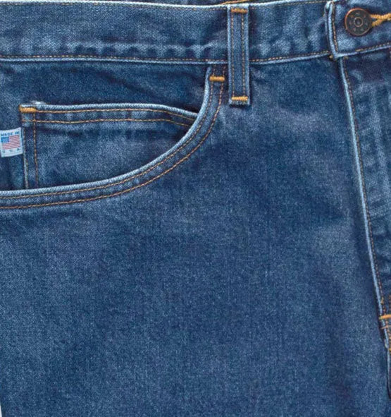 AA701L - Men's Boot Cut Jean with Gusset - Medium Stonewash - Made in USA All American Clothing Co.