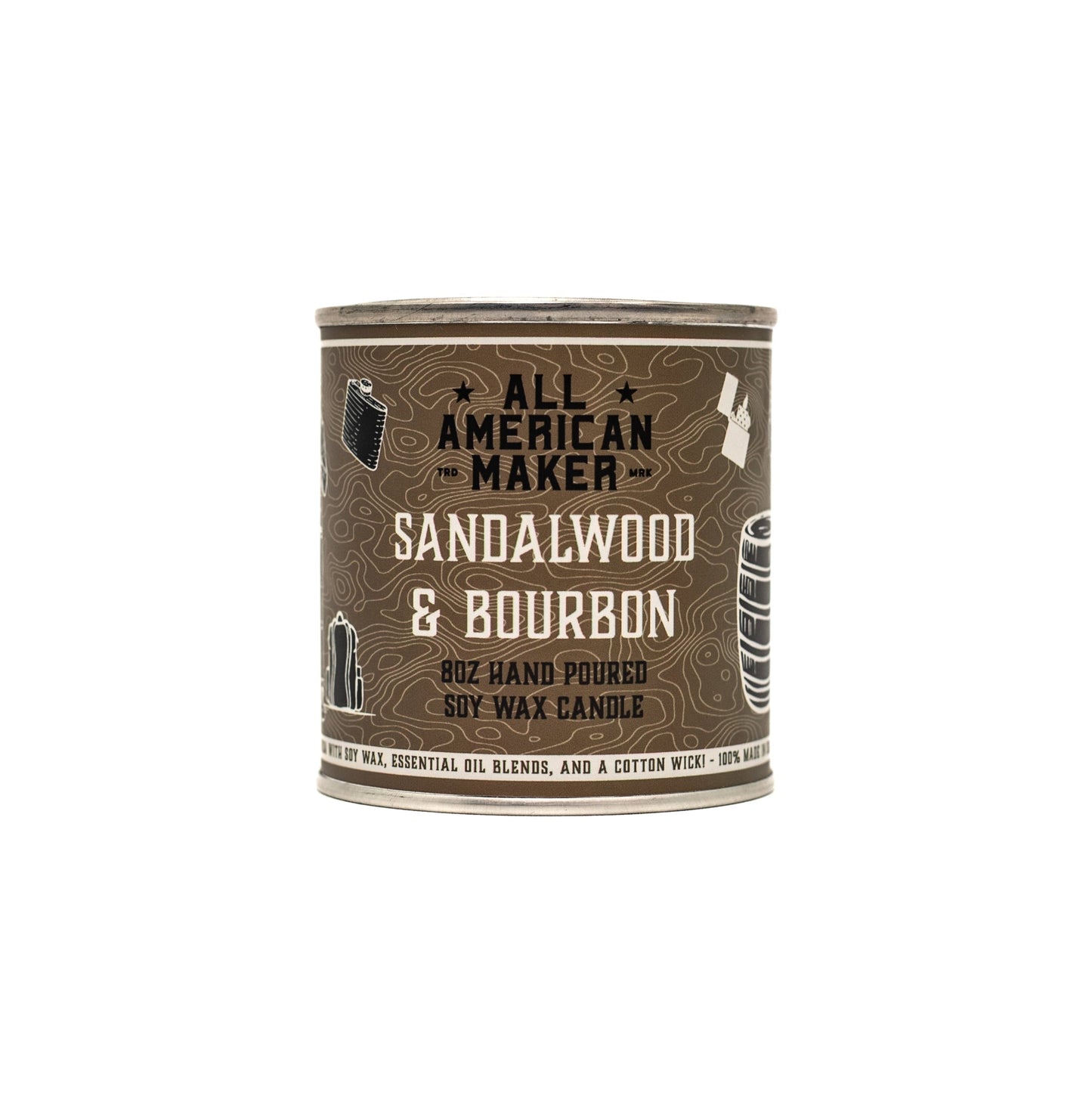 Sandalwood & Bourbon : Candle