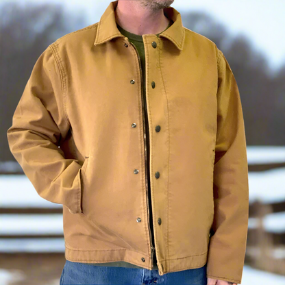 Men's Quilt-Lined Canvas Work Jacket - Ranch