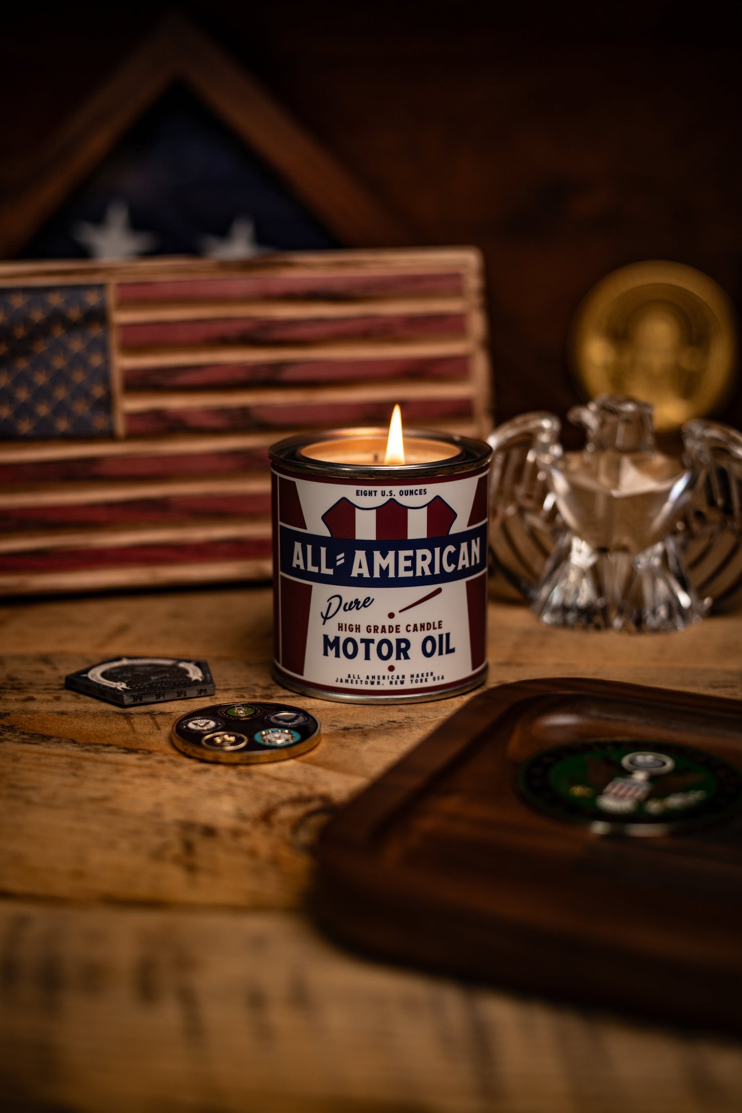 All-American Motor Oil Candle