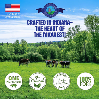 Shepherd Boy Farms Freeze Dried Dog and Cat Treats, Pork Heart, All Natural Single Ingredient Freeze-Dried Treat & Snacks, Made in USA, High Protein, Essential Nutrition of Raw Dog Food, 8oz