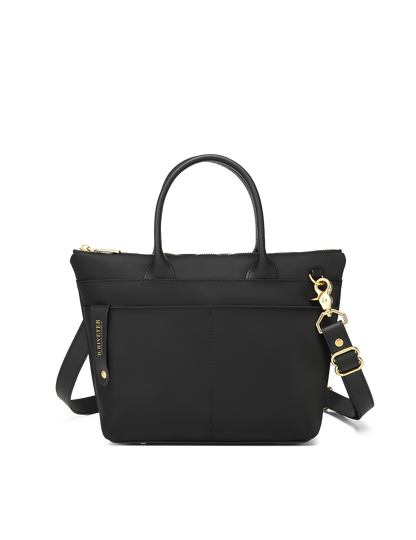 Dot | Black Nylon + Black Leather