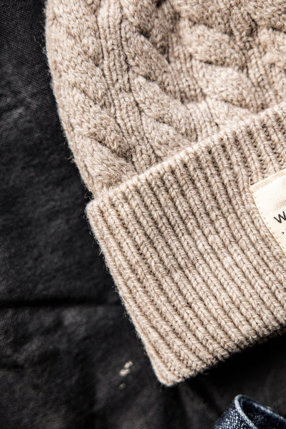 Wool Beanie | 100% American Made - Natural
