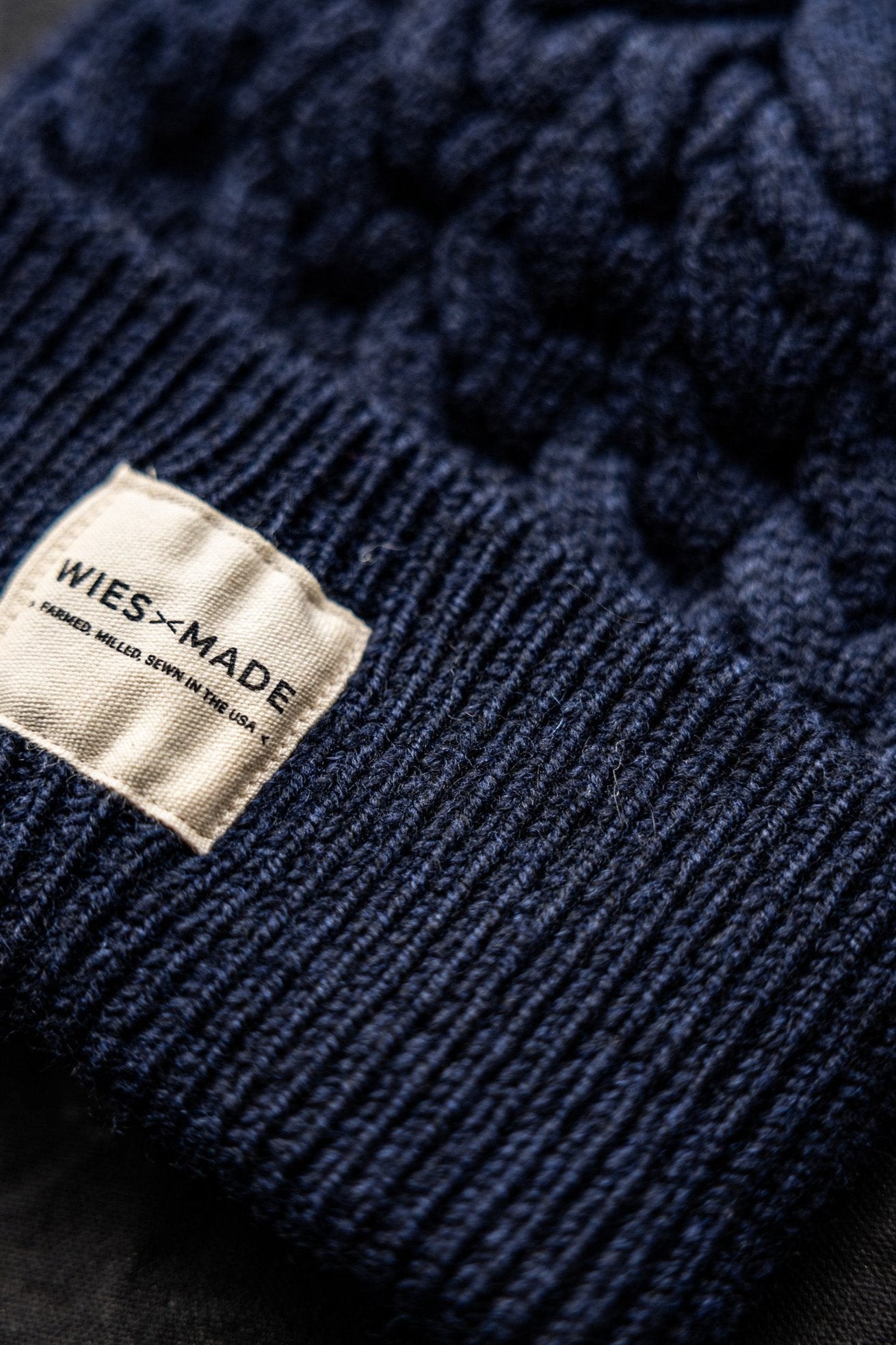 Wool Beanie | 100% American Made - Navy