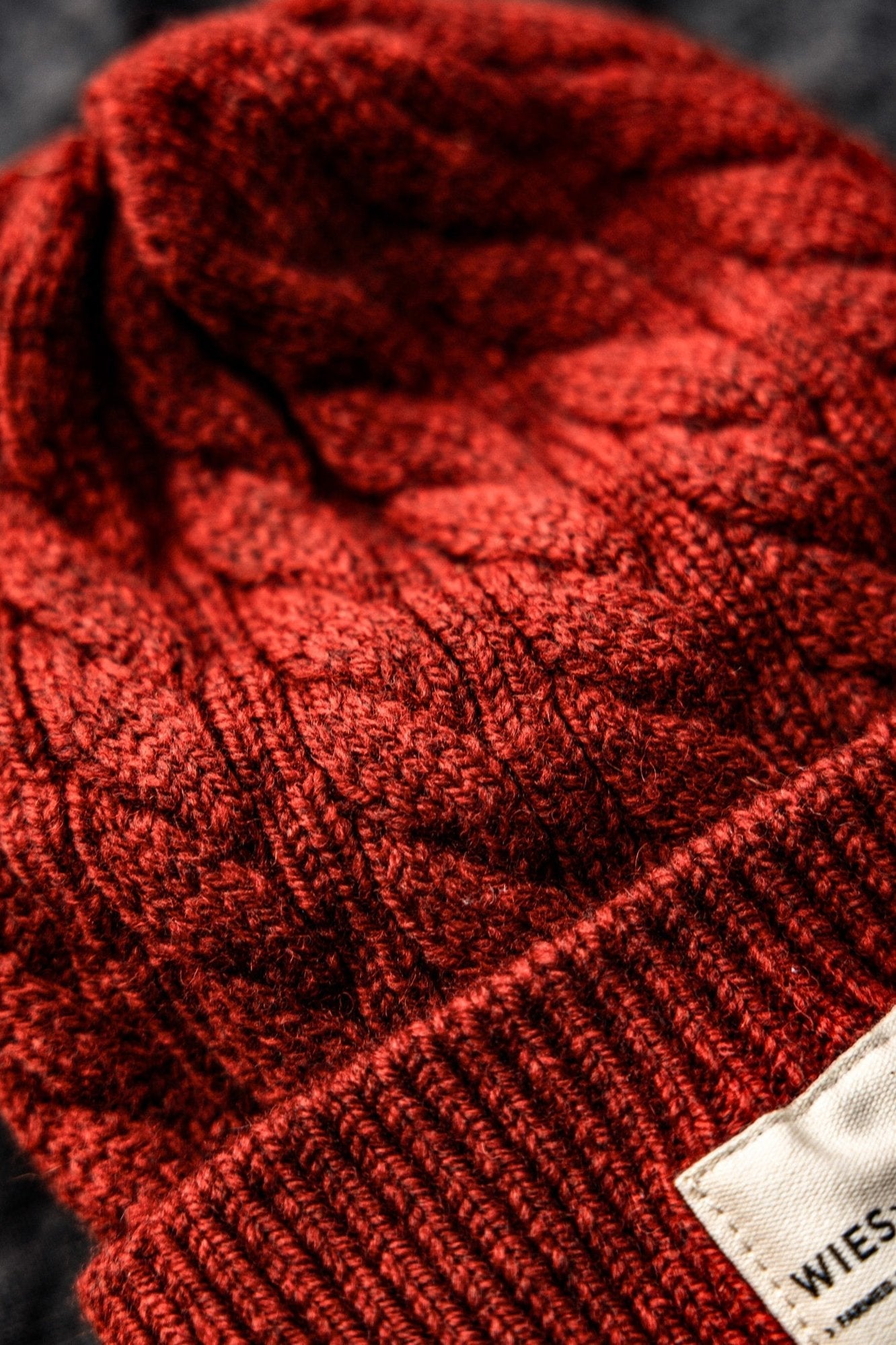 Wool Beanie | 100% American Made - Pomegranate