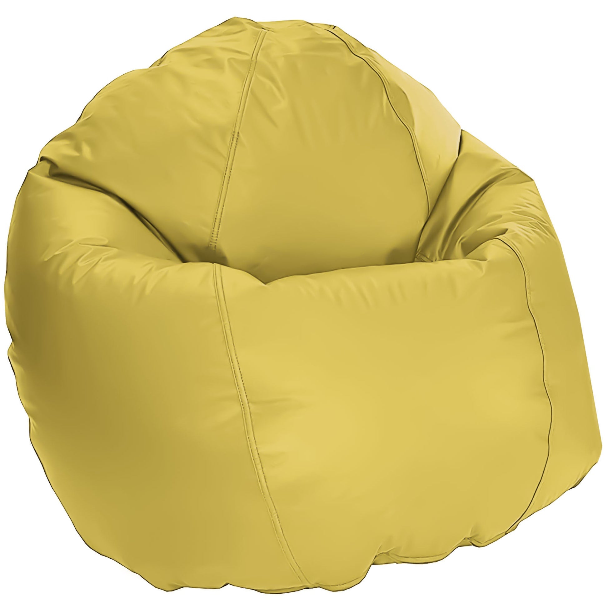 Vinyl bean bag yellow comfybean beanbag chair