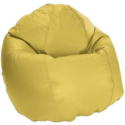 Vinyl bean bag yellow comfybean beanbag chair