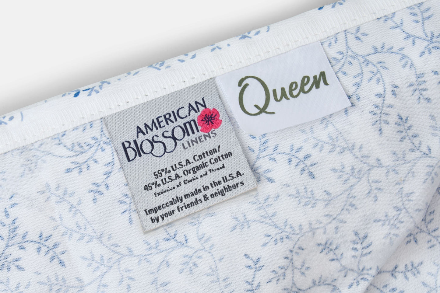 Cotton Bed Sheet Set - Southern Vine Print